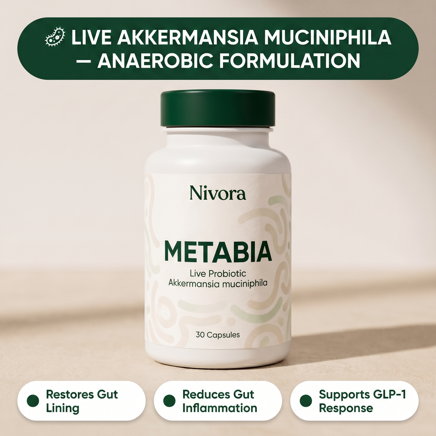 Metabia - Cápsulas de Akkermansia