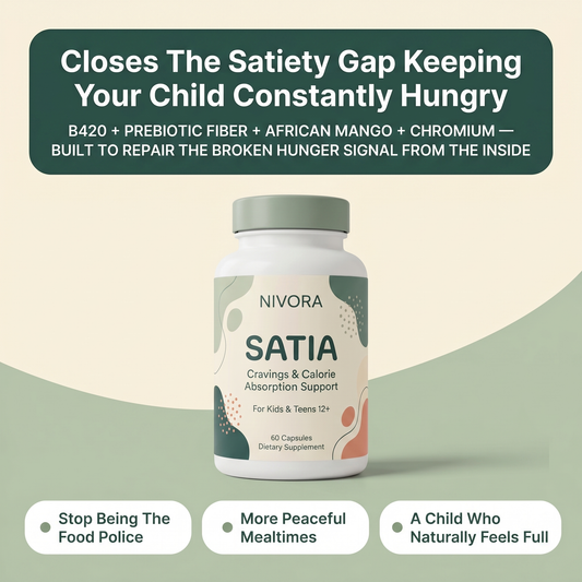 Nivora SATIA - Cravings & calorie absorption support for kids