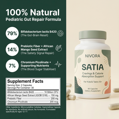 Nivora SATIA - Cravings & calorie absorption support for kids