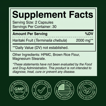 Nivora® Haritaki Superfruit Capsules